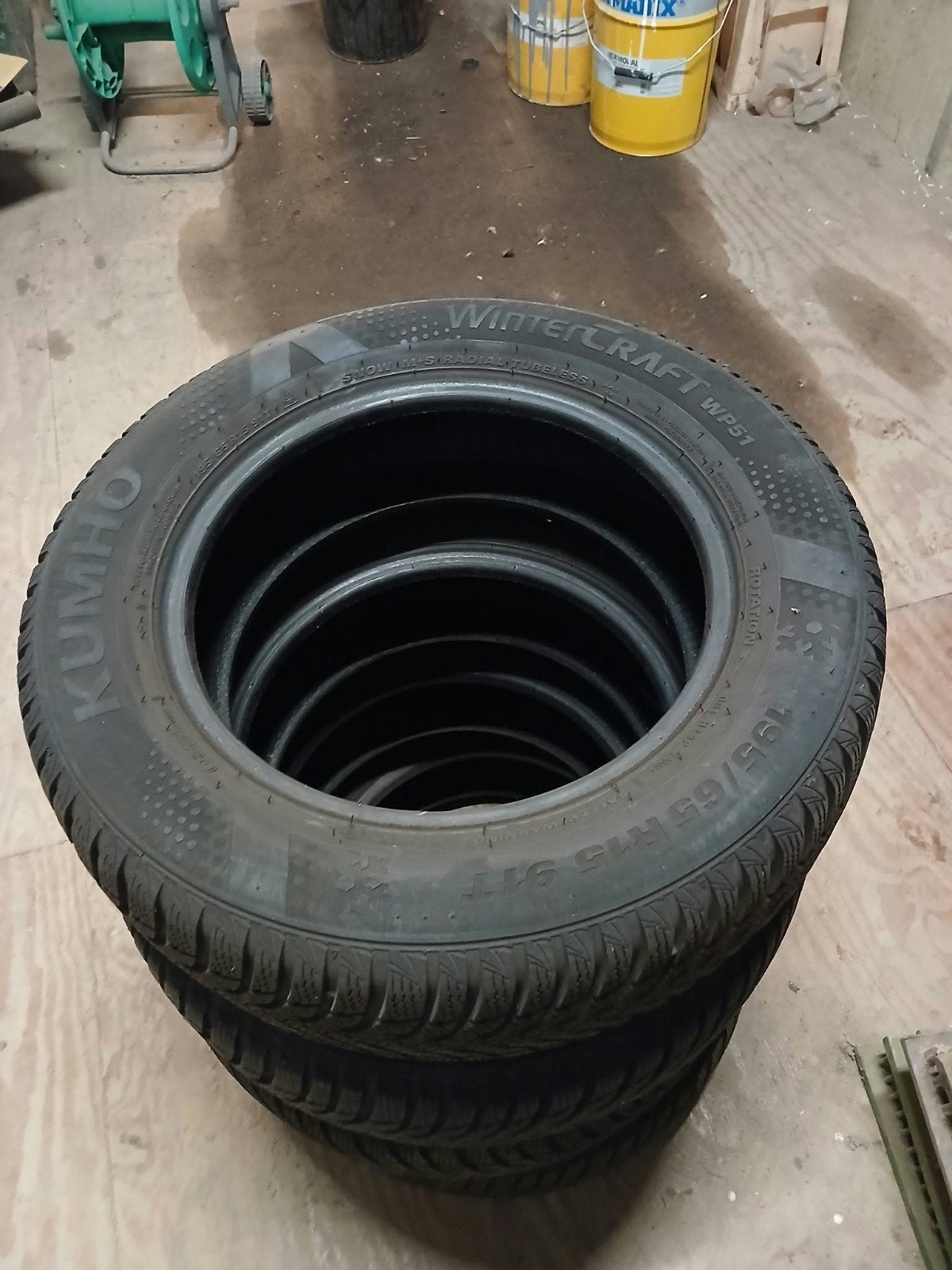 Kumho Winterbanden 195/65 R15 91T, Ophalen