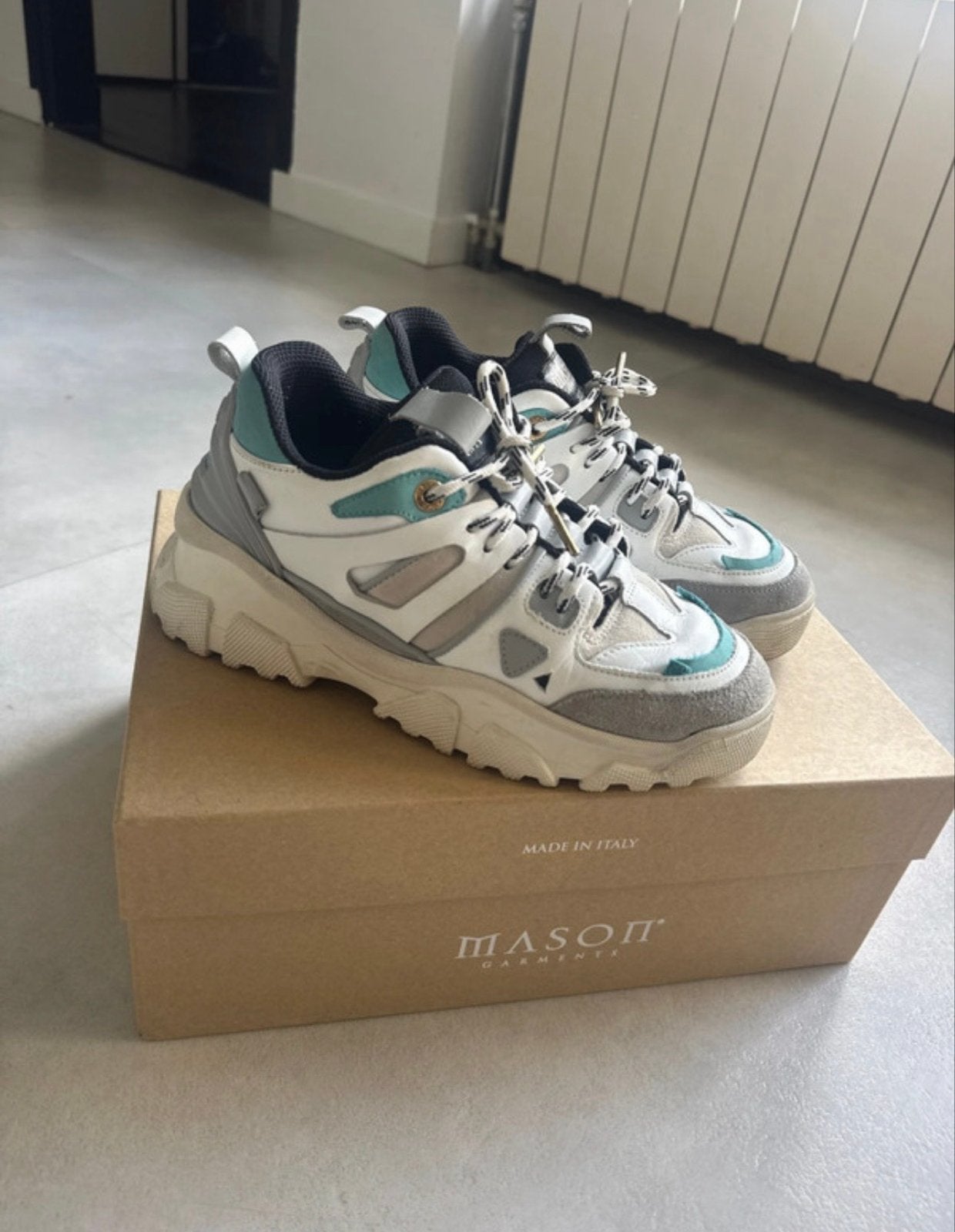 Mason Garments Genova 2 Sneakers - Maat 38, Ophalen of Verzenden, Nieuw, Wit, Sneakers of Gympen
