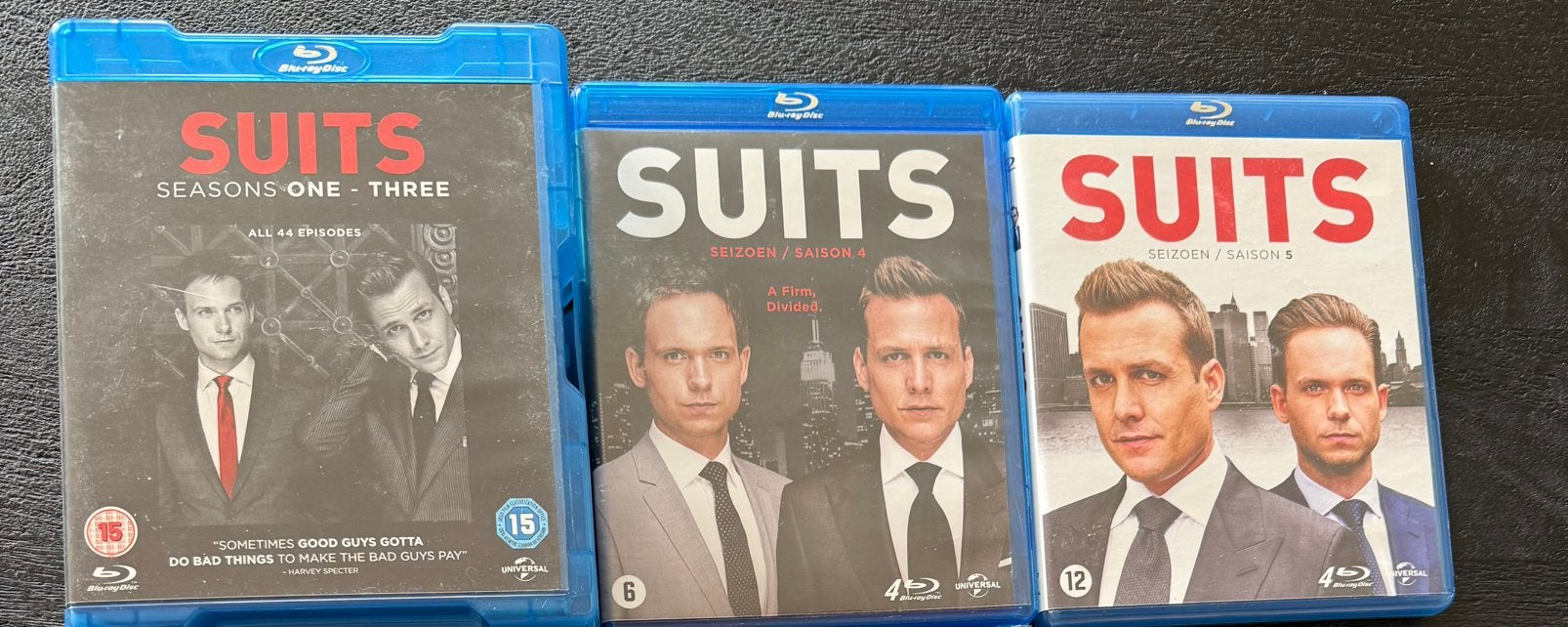 Suits seizoen 1-5, Cd's en Dvd's, Blu-ray, Ophalen of Verzenden, Zo goed als nieuw, Tv en Series