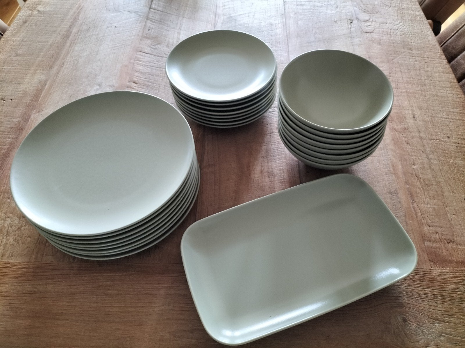 Servies Ikea groen, Ophalen, Overige typen, Zo goed als nieuw, Effen