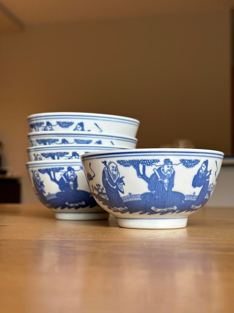 Vintage Chinese porseleinen kommen, Antiek en Kunst, Ophalen of Verzenden