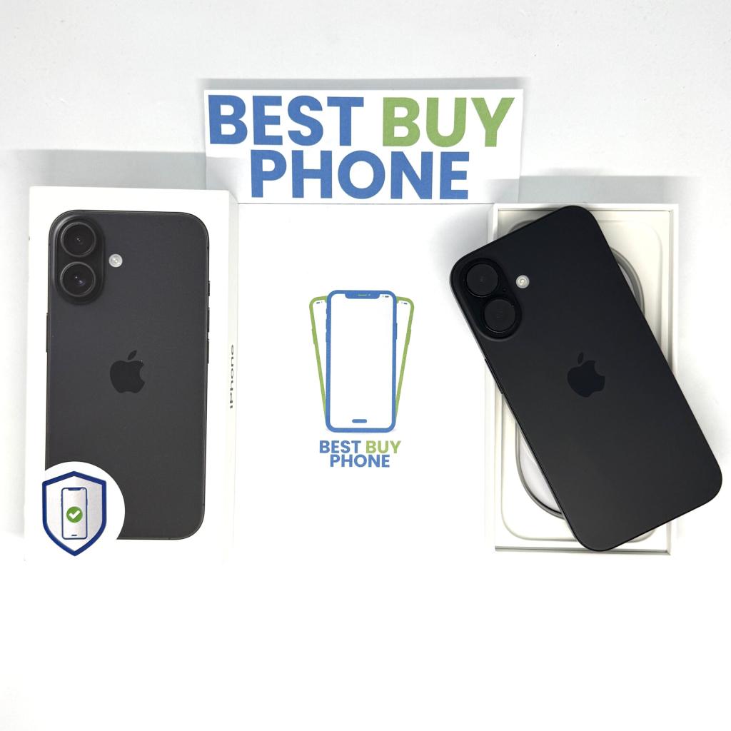 iPhone 16 128GB zwart /89% batt /krasvrij /garantie, 128 GB, 89 %, Apple, Zwart
