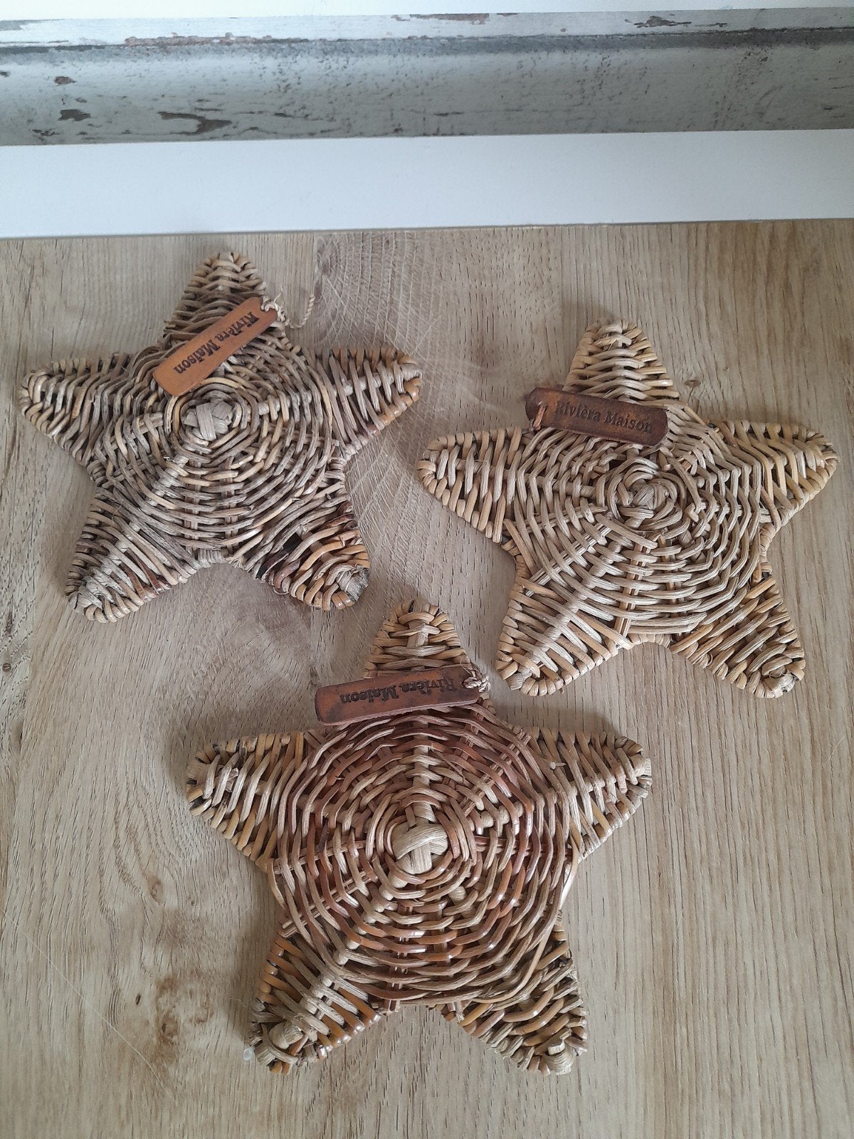 3 rattan zeesterren riviera maison, Verzenden, Zo goed als nieuw