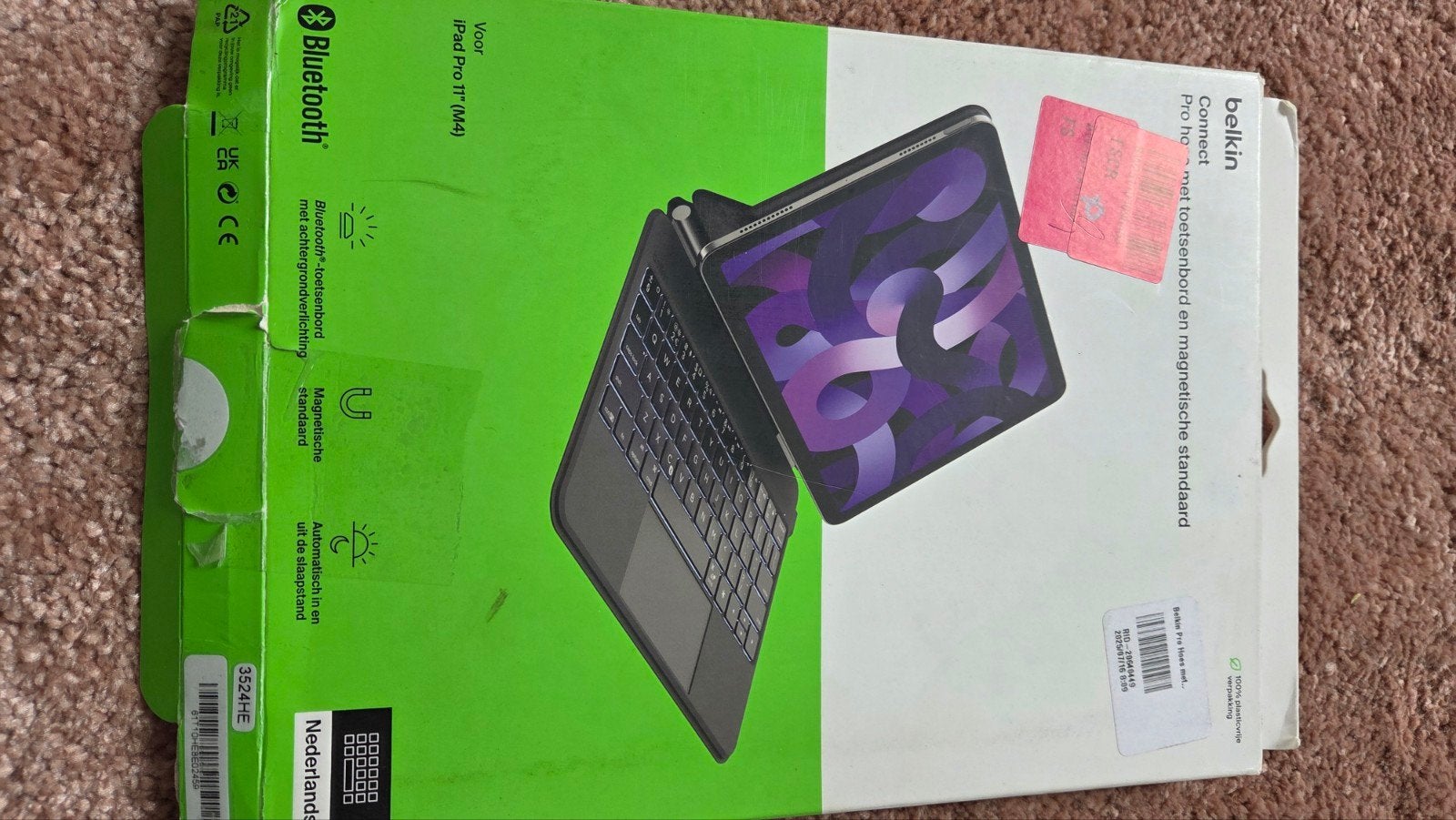 Belkin toetsenbord en magnetische standaard voor iPad/tablet, Ophalen of Verzenden