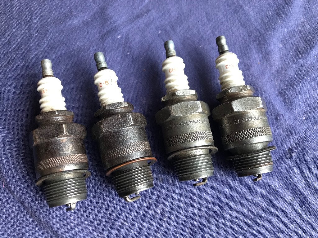 4 x oude CHAMPION C-5  22mm bougie,oldtimer, Ophalen of Verzenden