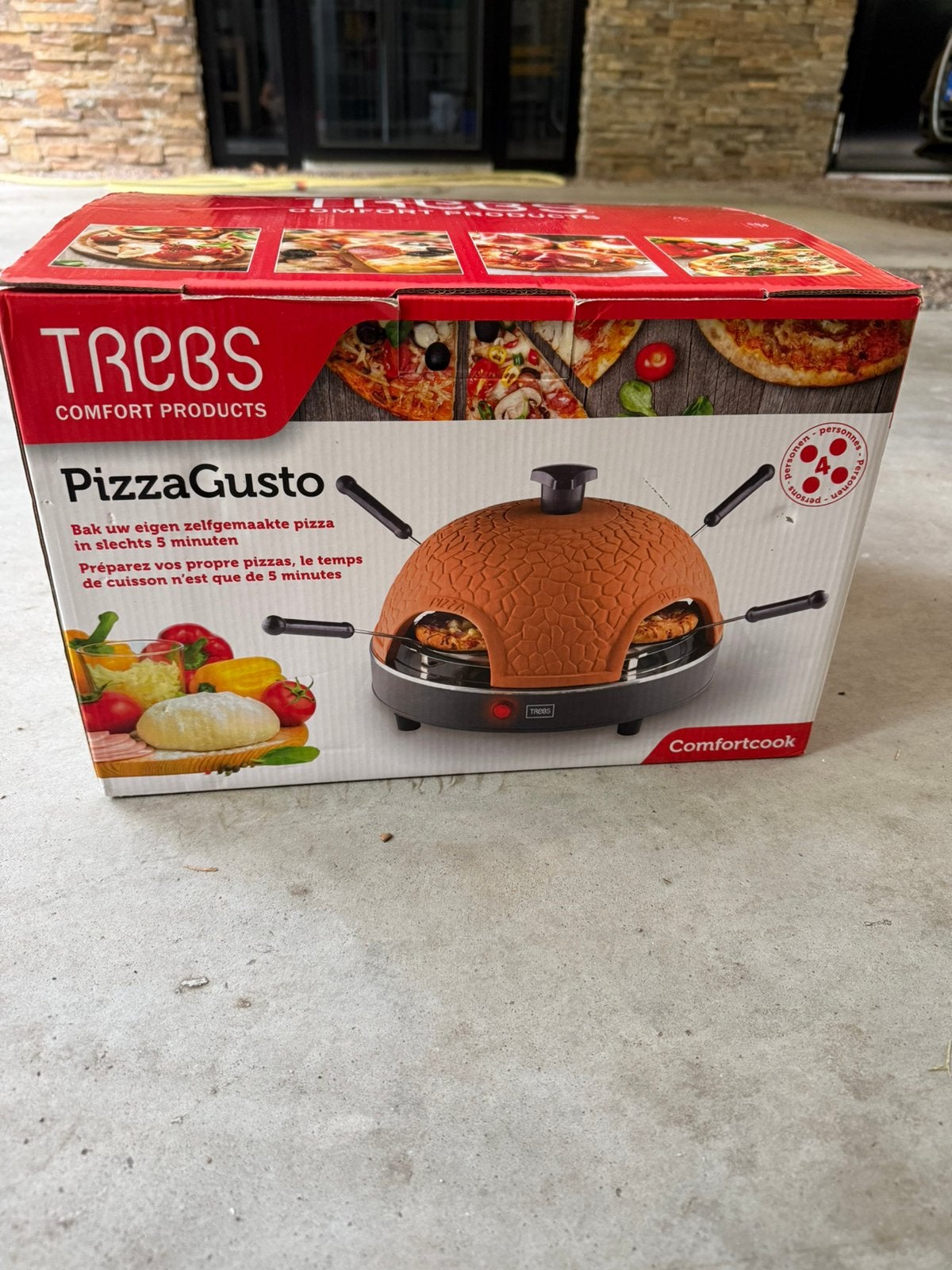 Trebs PizzaGusto pizzaoven – voor 4 personen, Tuin en Terras, Pizzaovens, Ophalen of Verzenden