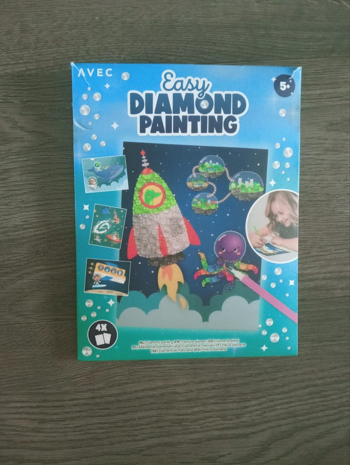 Easy Diamond Painting Knutselset voor Kinderen, Fantasie, Nieuw, Meerkleurig, Ophalen of Verzenden