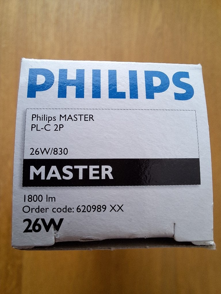 Philips MASTER PL-C 26W - 830 Warm Wit | 2 Pin (13 stuks), Minder dan 30 watt, Nieuw, Bipin of Steekvoet, Ophalen of Verzenden
