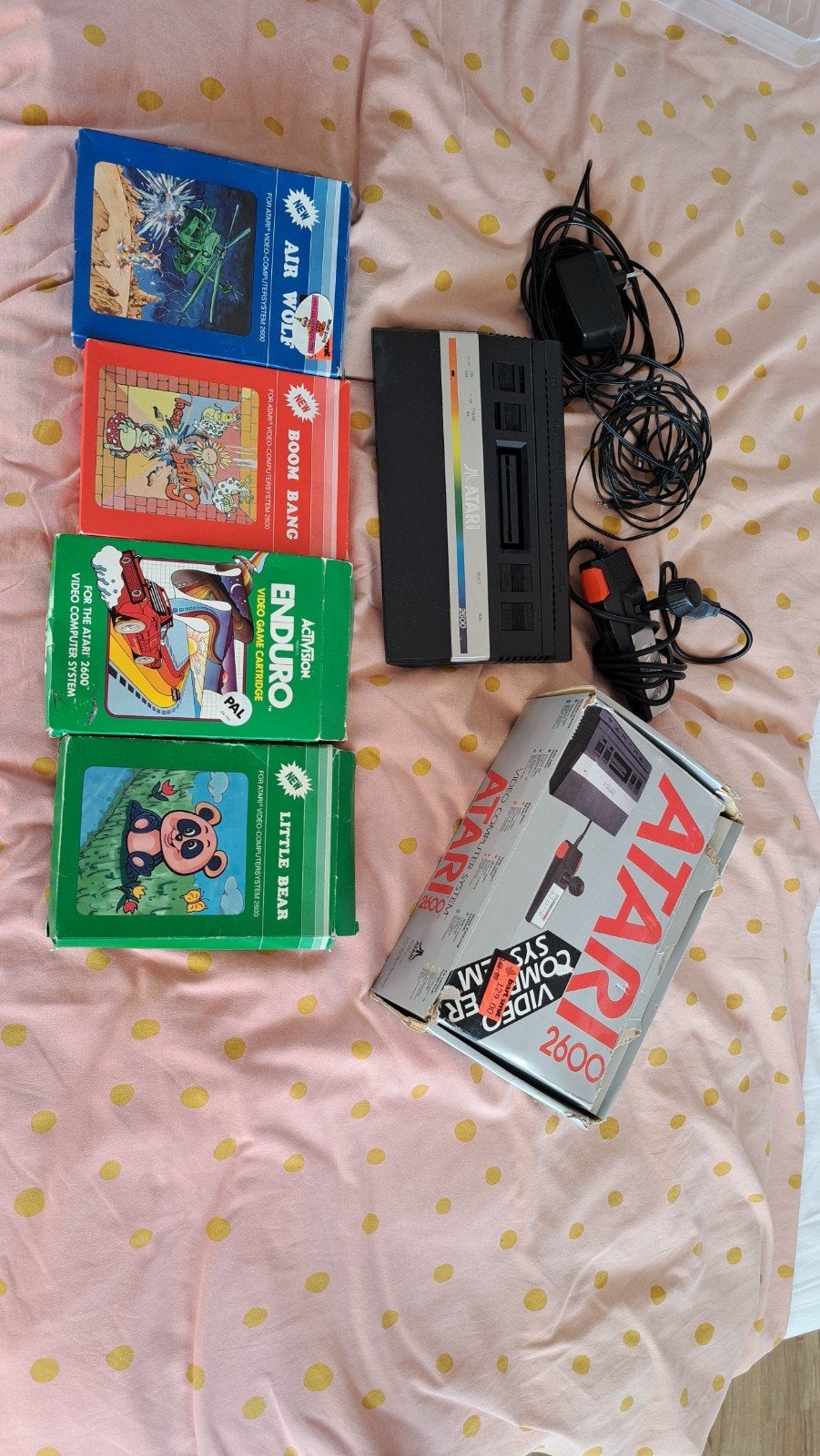 Atari 2600 Video Computer System met 4 games en controller, Spelcomputers en Games, Ophalen of Verzenden, Met 1 controller, Atari 2600