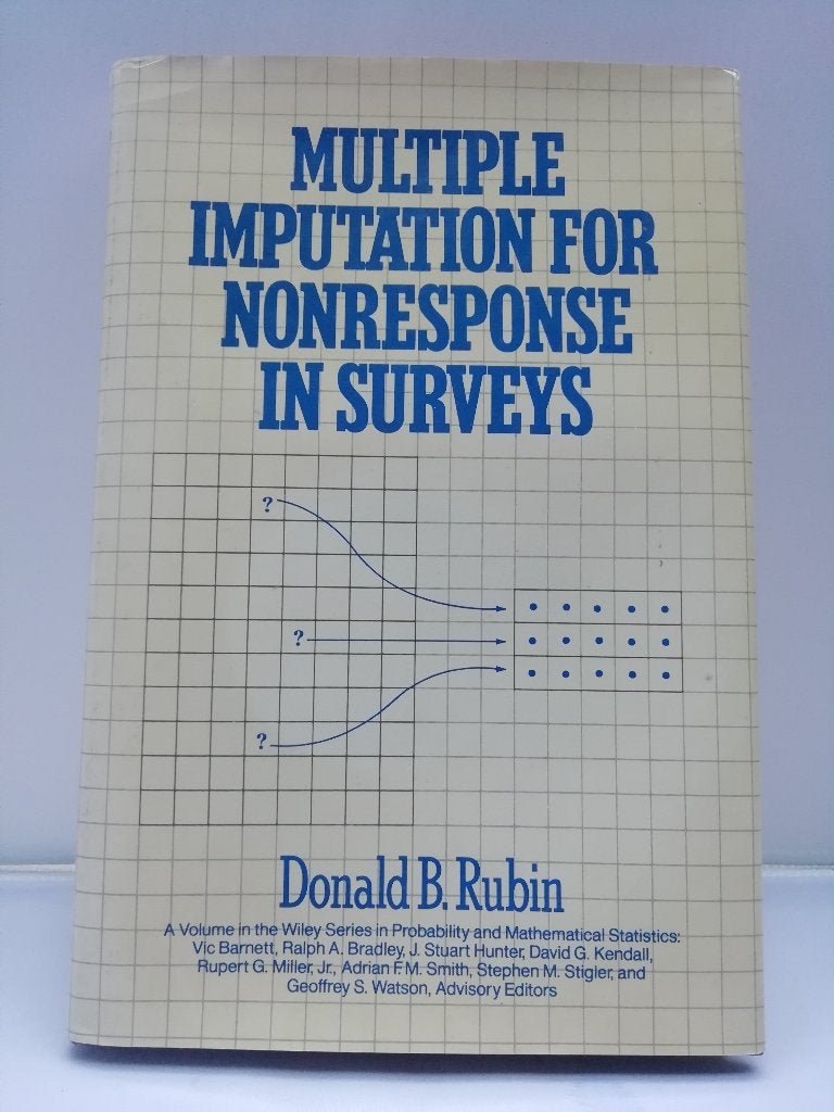 Multiple imputation for nonresponse in surveys, Boeken, Wetenschap, Gelezen, Natuurwetenschap, Ophalen of Verzenden