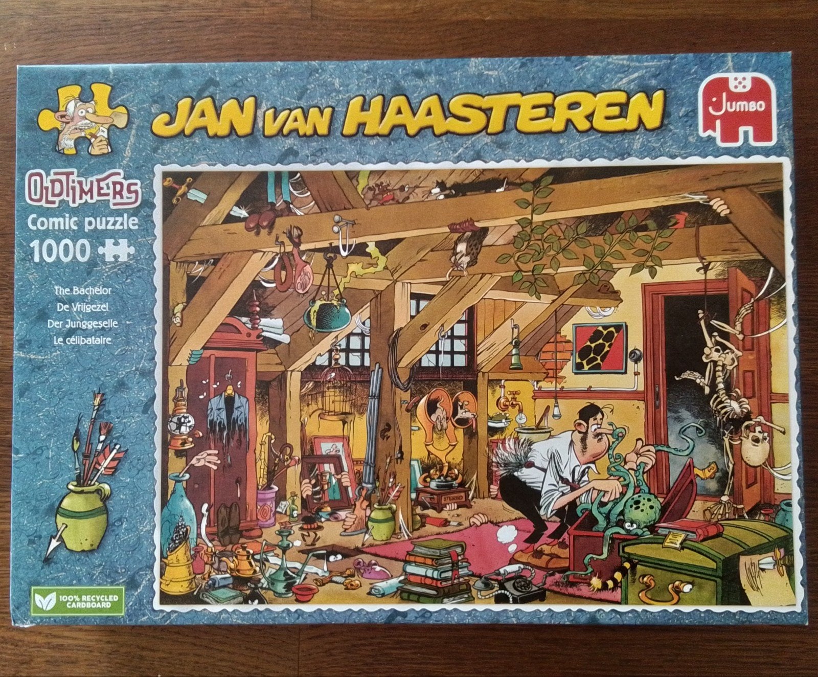 Jan van Haasteren: De vrijgezel 1000 stukjes, Ophalen, 500 t/m 1500 stukjes, Zo goed als nieuw