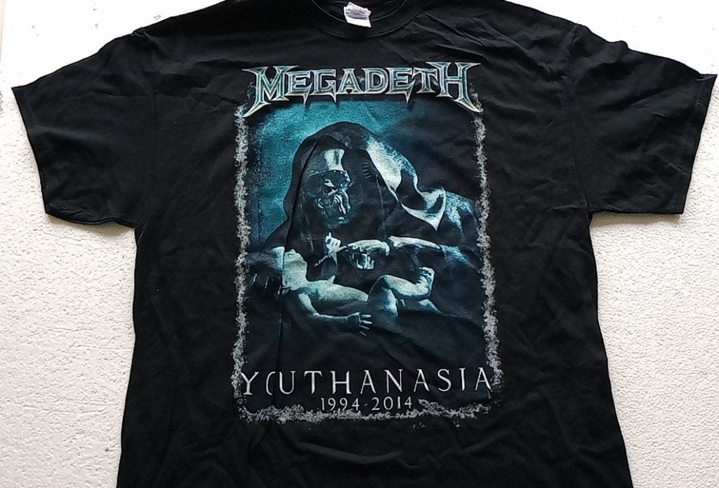 Megadeth Youthanasia  vrij zeldzaam nieuw t shirt XL sh514, Verzenden, Nieuw, Kleding