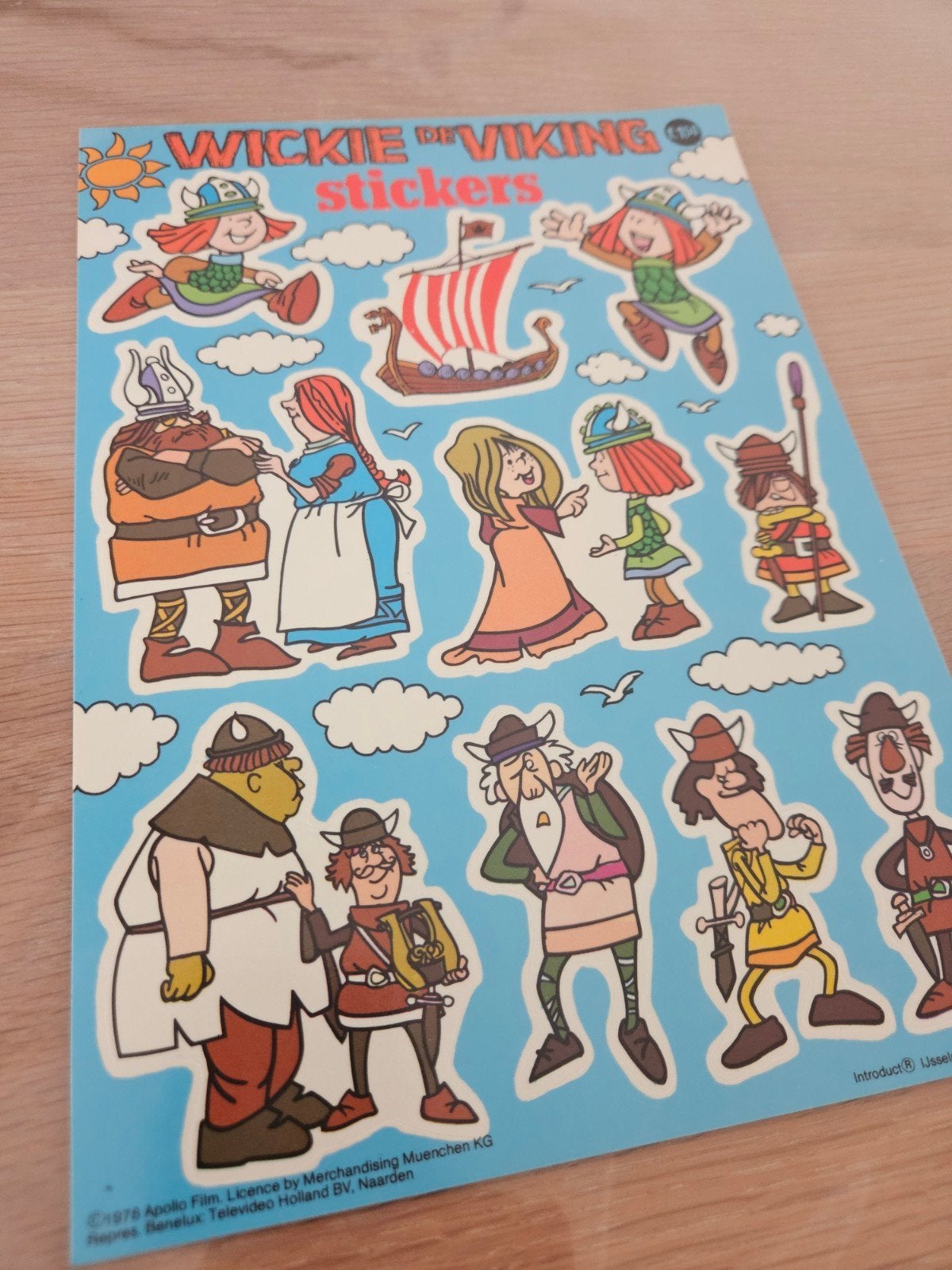 Wickie de Viking stickers, Ophalen of Verzenden