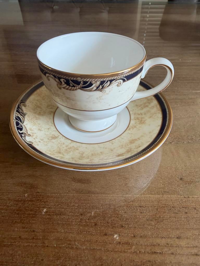 Wedgwood Cornucopia Theekop en Schotel 'Leigh' Model, Ophalen of Verzenden