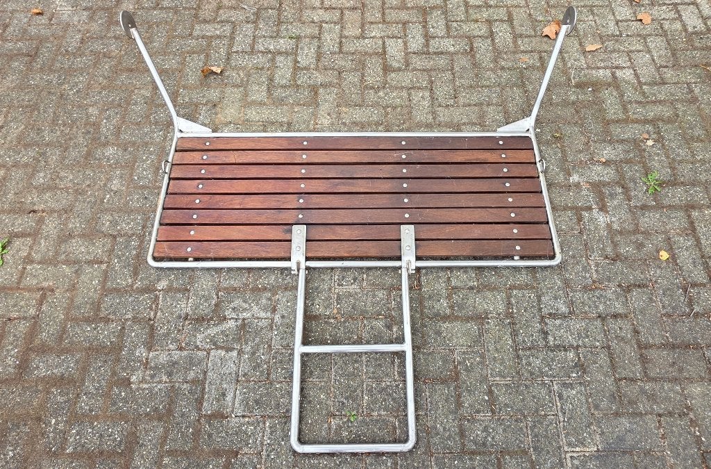 RVS zwemplateau met opklapbare zwemtrap – catamaran, Watersport en Boten, Bootonderdelen, Ophalen, Gebruikt, Overige typen, Motorboot