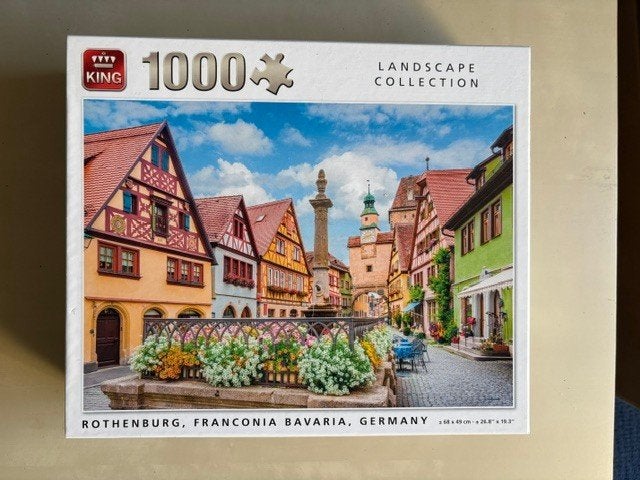 Puzzel Rothenburg o/d Tauber, Ophalen of Verzenden, 500 t/m 1500 stukjes, Gebruikt, Legpuzzel