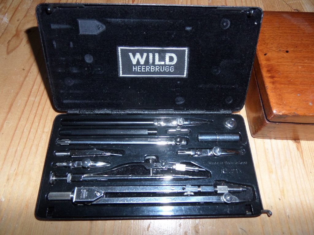 Vintage Passer set Wild Heerbrugge, Verzenden, Gebruikt