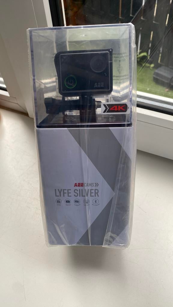AEE Lyfe Silver 4K Action Camera - Nieuw in doos, Ophalen of Verzenden, Zo goed als nieuw, Overige merken