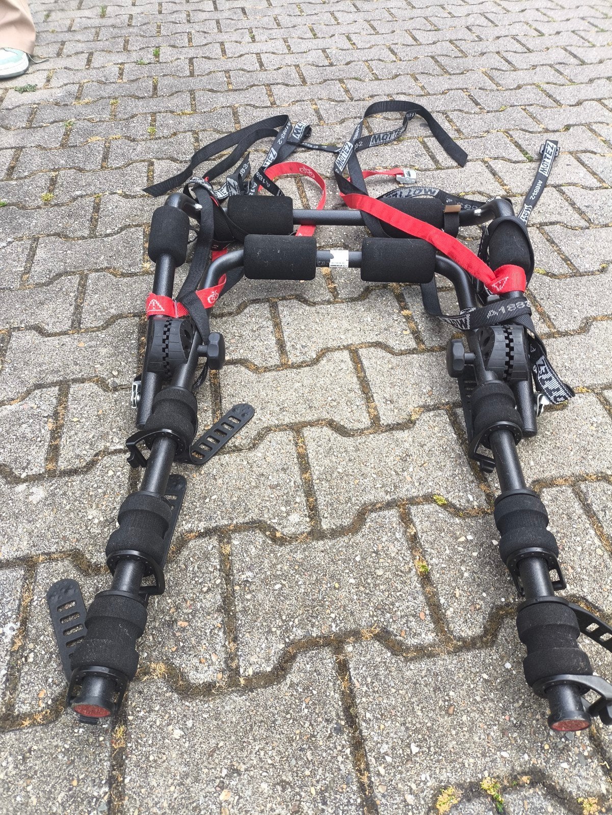 Mottez fietsdrager, Ophalen, 2 fietsen, Zo goed als nieuw, Achterklepdrager
