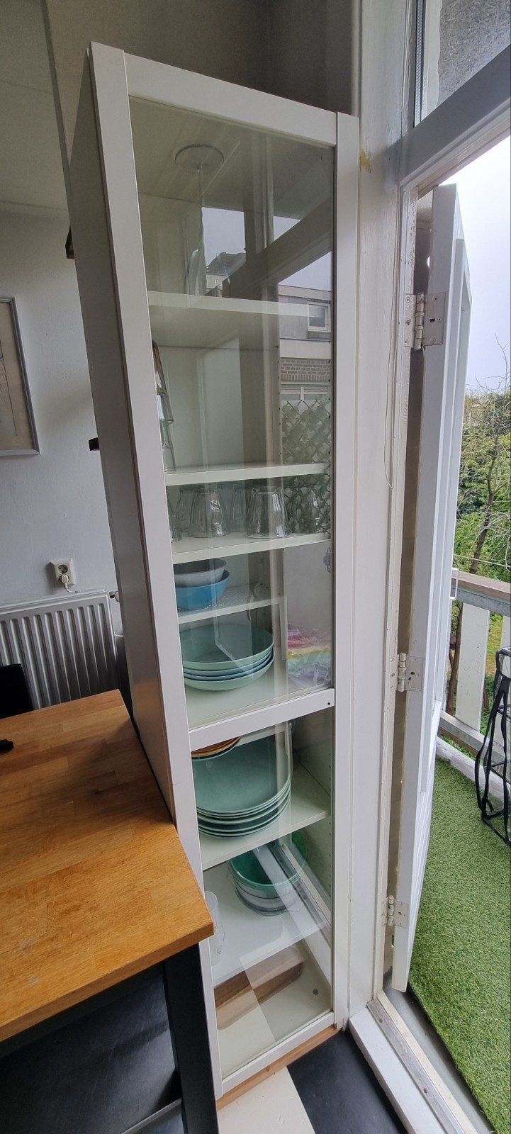 Ikea vitrinekast, Huis en Inrichting, Ophalen, Gebruikt, 50 tot 100 cm, 150 tot 200 cm