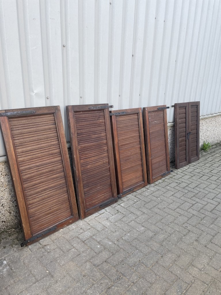 Prachtset meranti raamluiken, Doe-het-zelf en Verbouw, La belle porte, Jurgen.hoogenboezem@gmail.com, Overige typen, Zo goed als nieuw