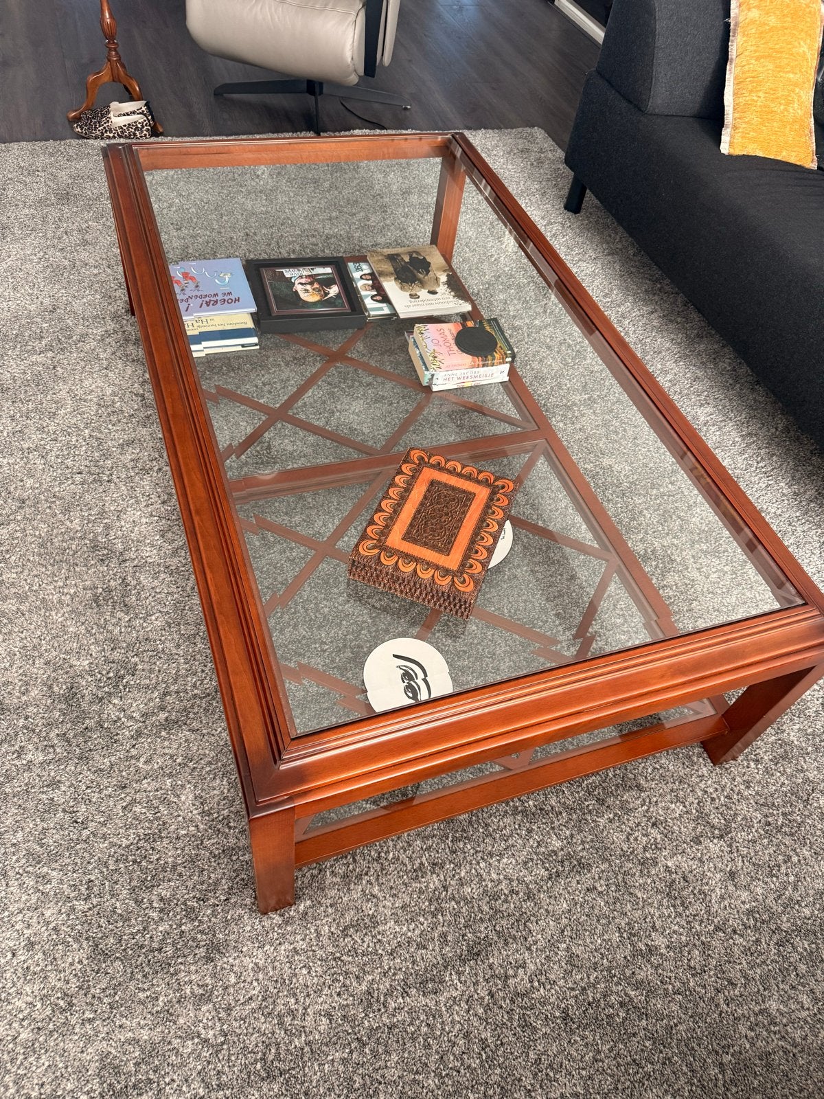 Klassieke kersenhouten salontafel 150x90cm Zo goed als nieuw, Huis en Inrichting, Ophalen, 100 tot 150 cm, 50 tot 100 cm, Zo goed als nieuw