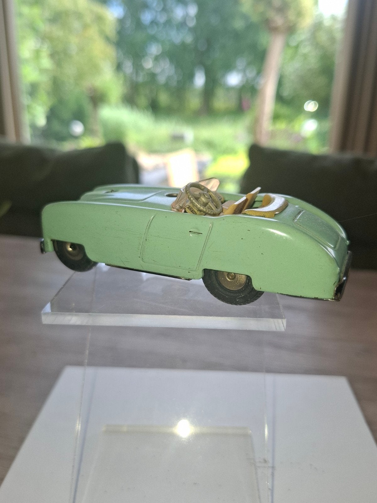 Schuco Varianto 3045  Cabriolet Austin Healy groen geen, Ophalen of Verzenden