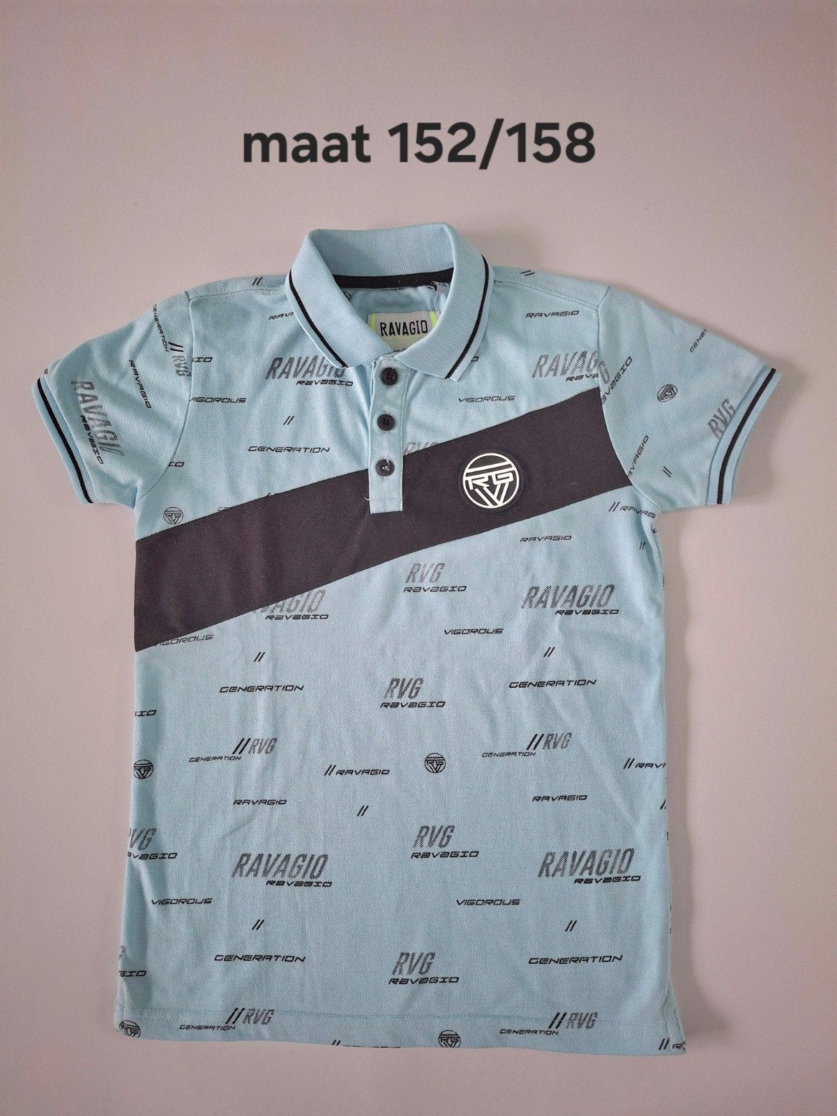 Ravagio polo shirt maat 152/158, Ophalen of Verzenden, Zo goed als nieuw, Shirt of Longsleeve, Jongen