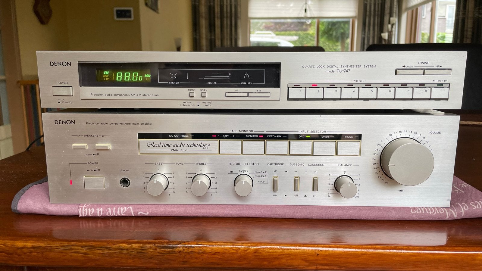 Denon PMA-737 Versterker & TU-747 Tuner Set, Ophalen, Gebruikt, Losse componenten, Denon