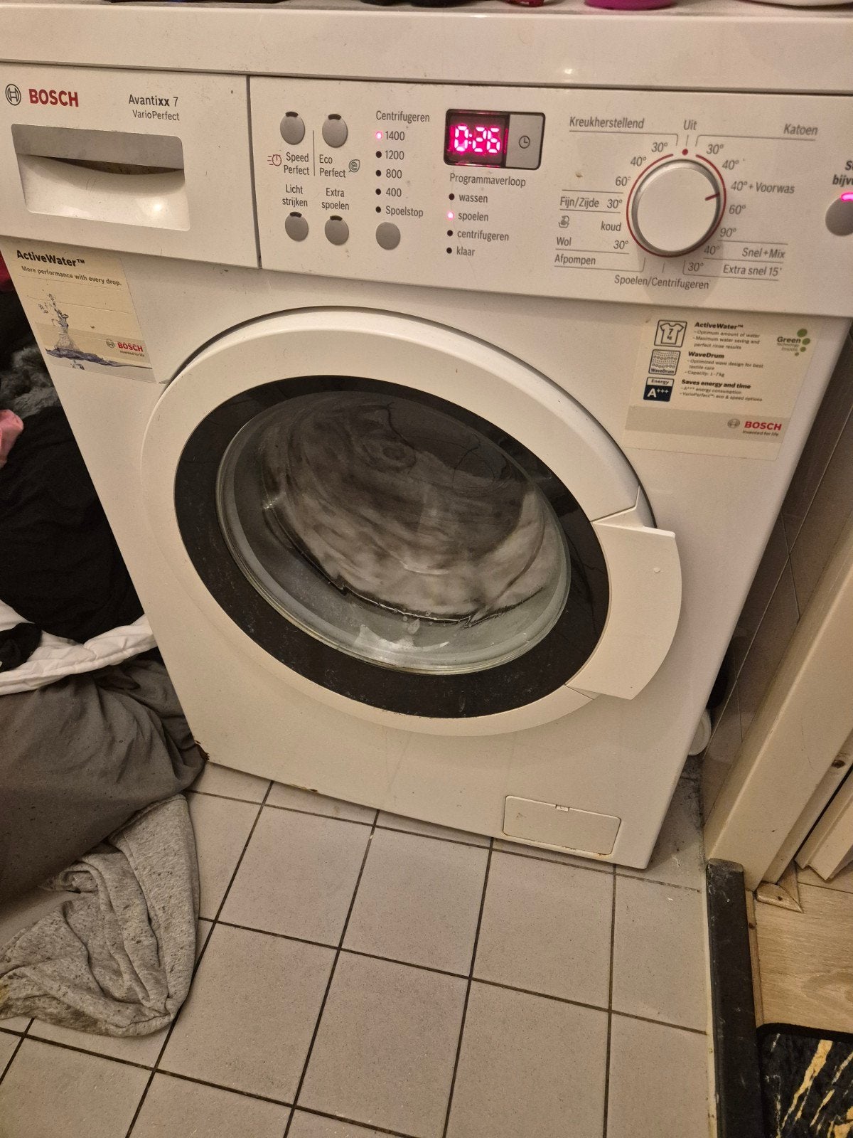 bosch wasmachine, Witgoed en Apparatuur, Ophalen, 1200 tot 1600 toeren, Gebruikt, 8 tot 10 kg
