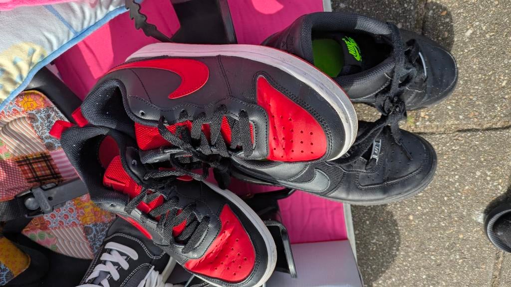 Nike sneakers rood en zwart maat 38, Ophalen