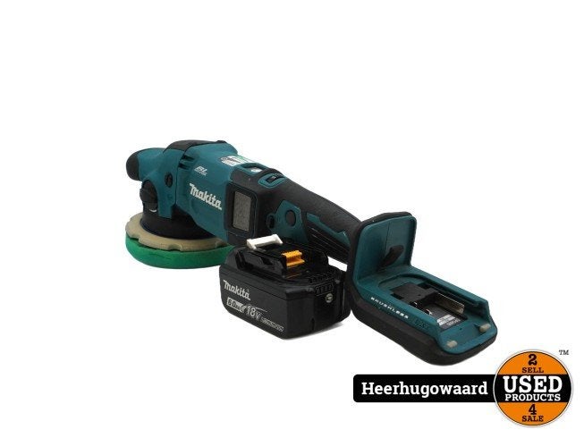Makita DPO600 18V Excenter Polijstmachine incl. 6Ah Accu, Makita, Zo goed als nieuw, Support@makita.com, Makita Corporation, 3-11-8, Sumiyoshi-cho, 
Anjo, Aichi 446-8502
Japan
