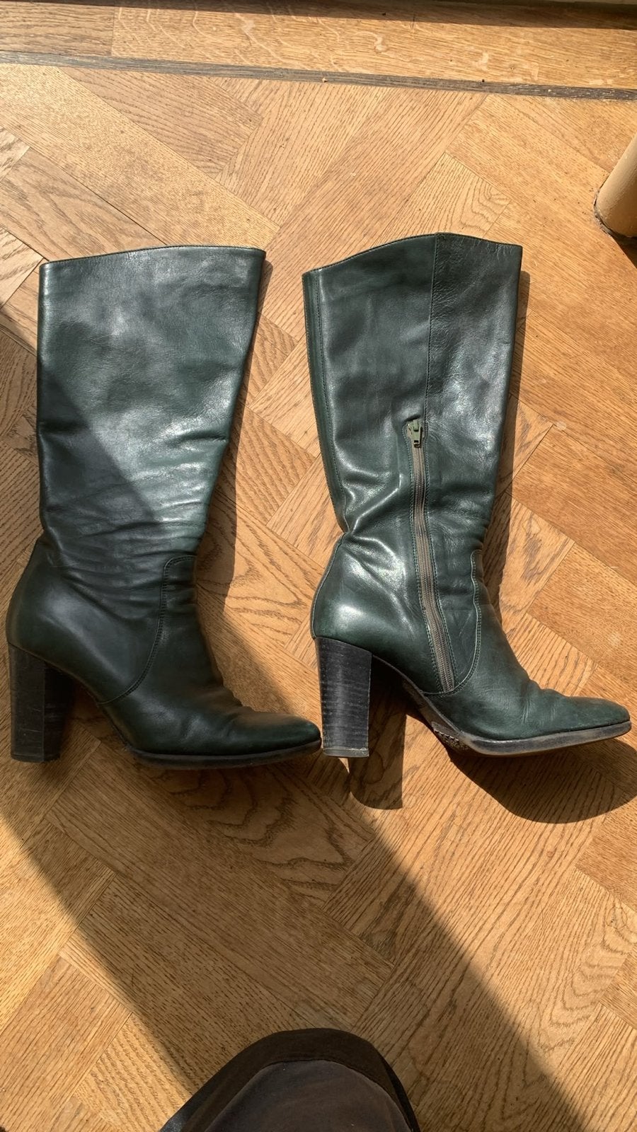 Gave leren laarzen groen maat 39 colori, Ophalen of Verzenden, Gedragen, Groen, Hoge laarzen
