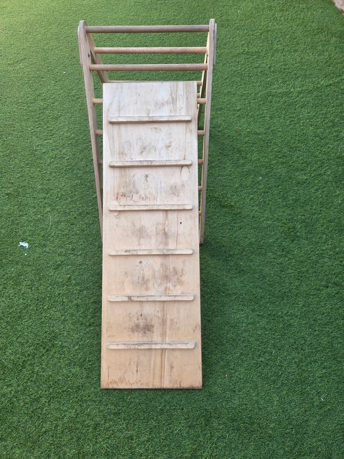 Houten Klimrek met Glijbaan voor Kinderen, Kinderen en Baby's, Ophalen, Gebruikt, Klimwand
