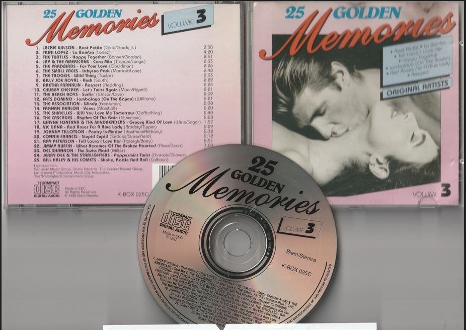 25 Golden Memories Volume 3 - Verzamelabum, Cd's en Dvd's, Ophalen of Verzenden, Zo goed als nieuw, Pop
