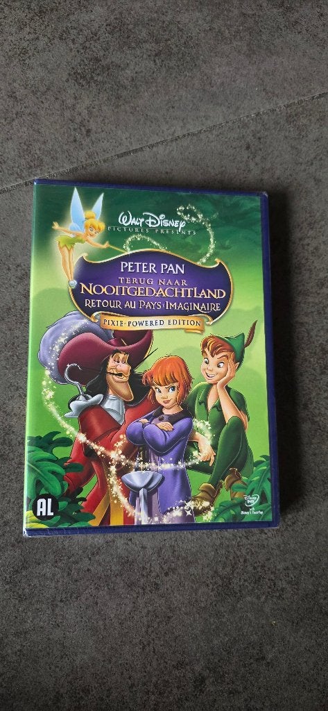 Peter pan terug naar nooitgedachtland dvd nieuw, Alle leeftijden, Ophalen of Verzenden, Nieuw in verpakking