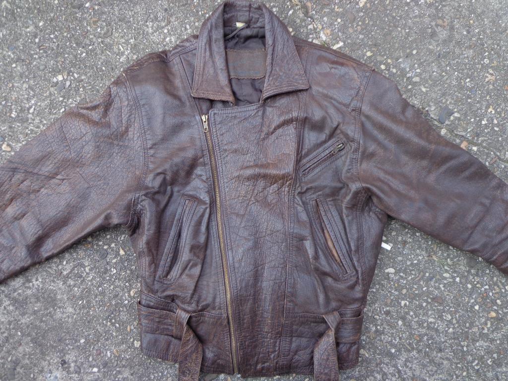 Dames leren jas bruin maat S, Ophalen of Verzenden, Gedragen, Maat 36 (S), Bruin