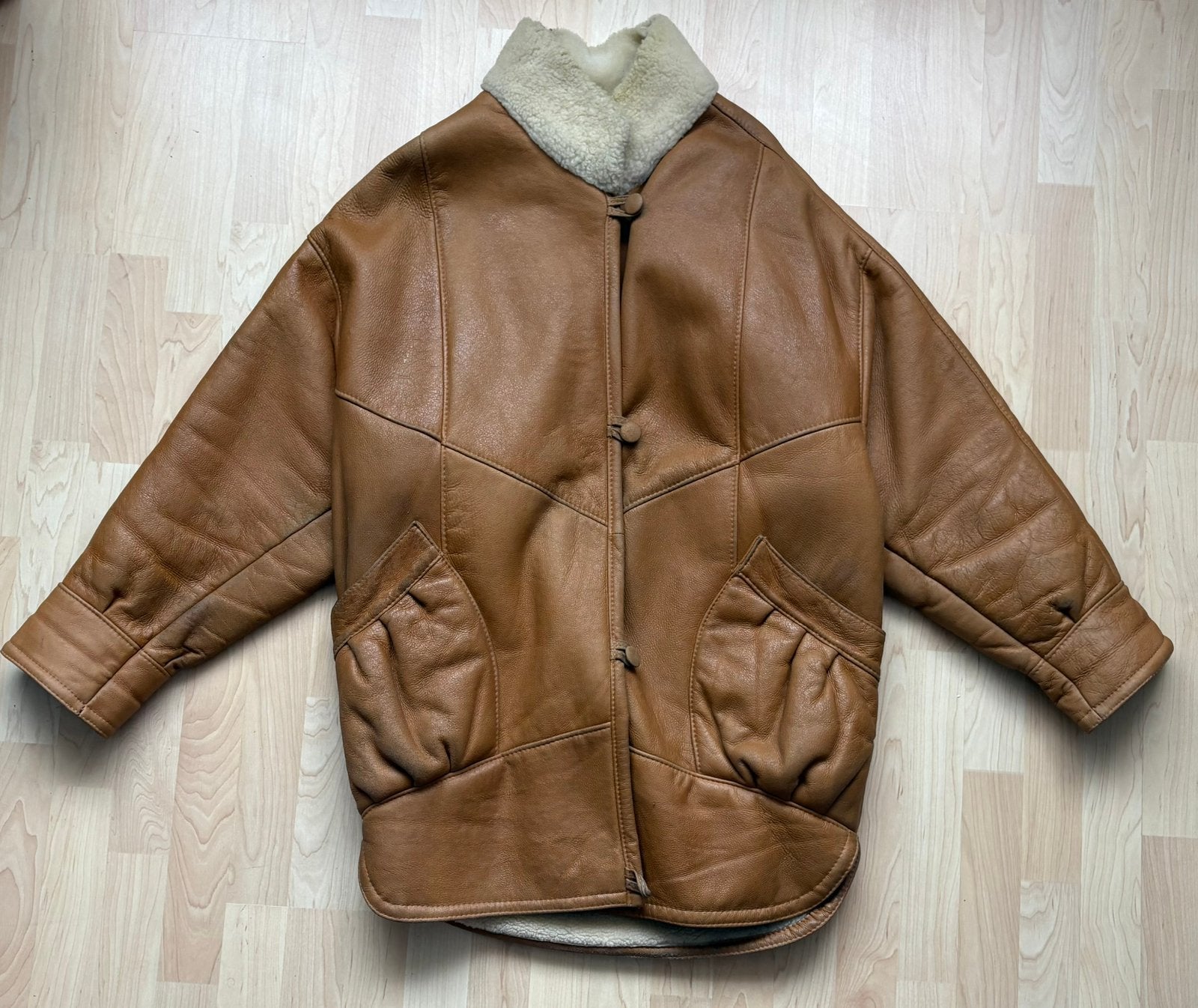 Vintage Lammy Coat, Ophalen of Verzenden, Zo goed als nieuw, Maat 42/44 (L), Bruin