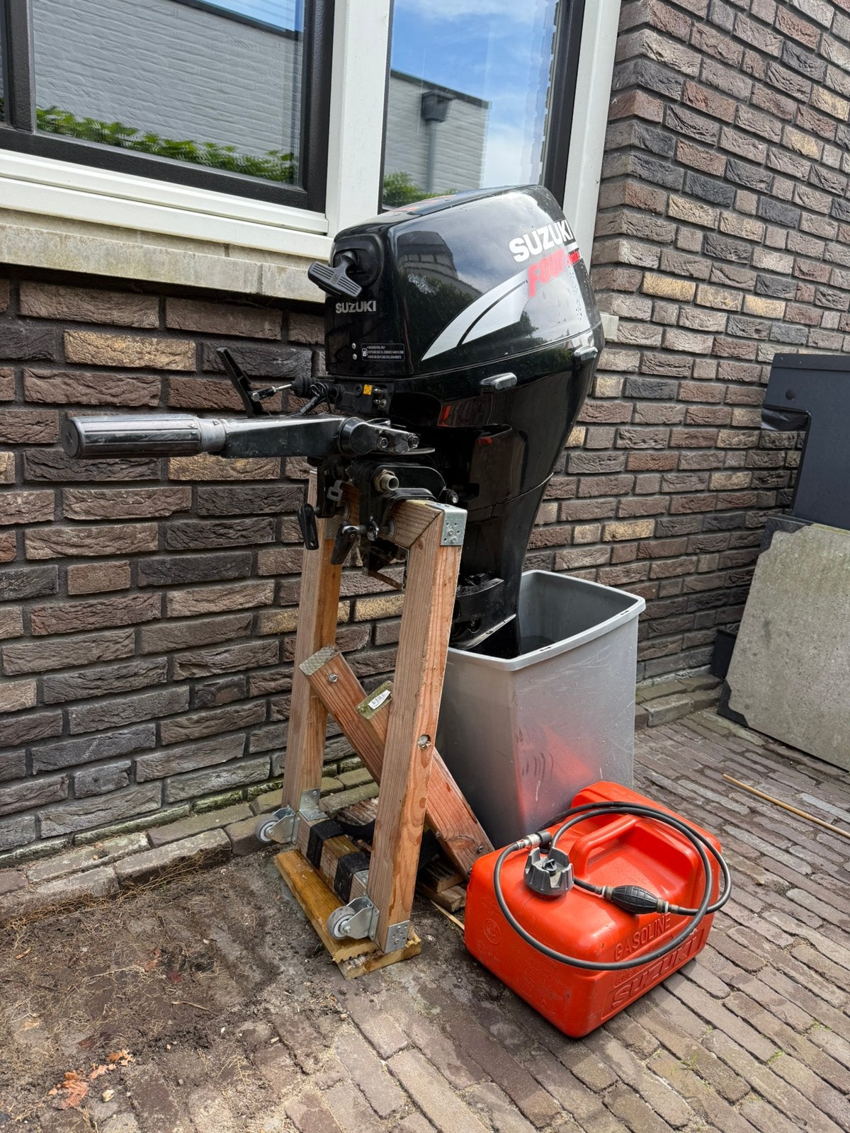 Suzuki DF9.9 buitenboordmotor 9.9pk langstaart, Watersport en Boten, Ophalen, Gebruikt, Benzine, 5 tot 10 pk