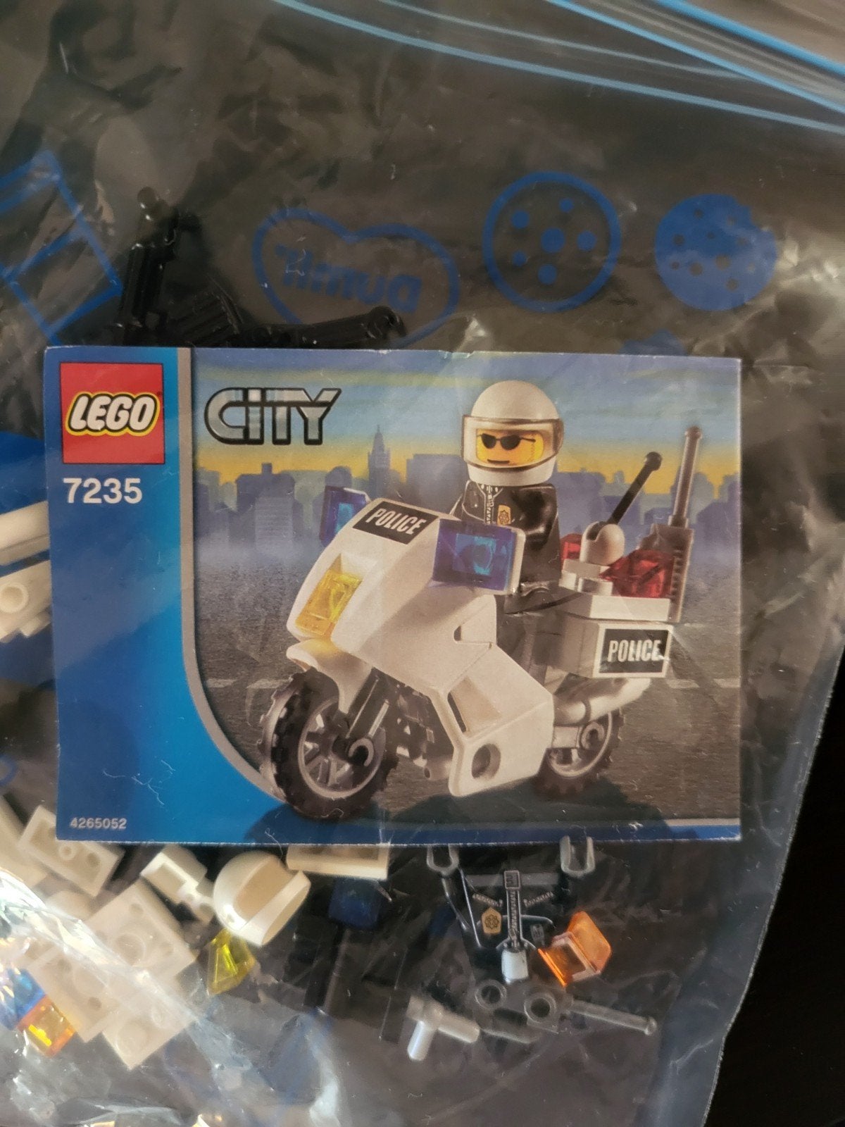 Lego City 7235 Politie Motor - zonder doos, Kinderen en Baby's, Speelgoed | Duplo en Lego, Lego, Ophalen of Verzenden, Complete set