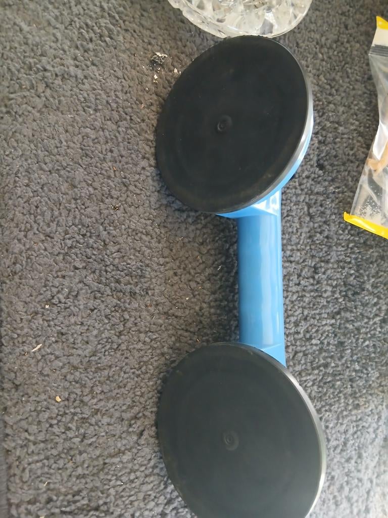 Dubbele zuignap voor glas of tegels, Ophalen of Verzenden, Gebruikt