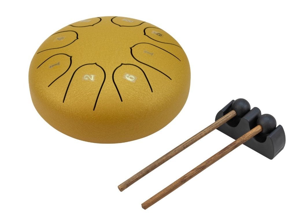 DIMAVERY TD-8 Steel Tongue Drum gold, Muziek en Instrumenten, ., Nieuw, Ophalen of Verzenden, Melodische percussie