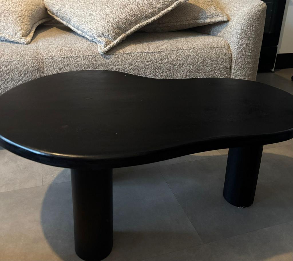 Salontafel zwart, Huis en Inrichting, Tafels | Salontafels, Ophalen, Overige materialen, Gebruikt, 50 tot 100 cm