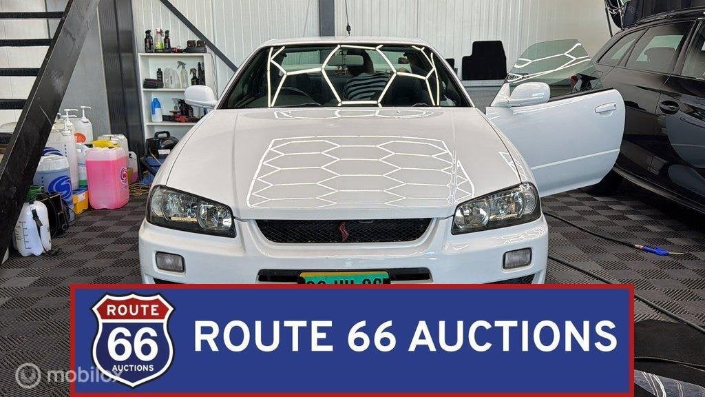 Nissan Skyline 25GT Turbo | 1998 | Route 66 Auctions, Auto's, Overige carrosserieën, Zwart, Bedrijf, Handgeschakeld