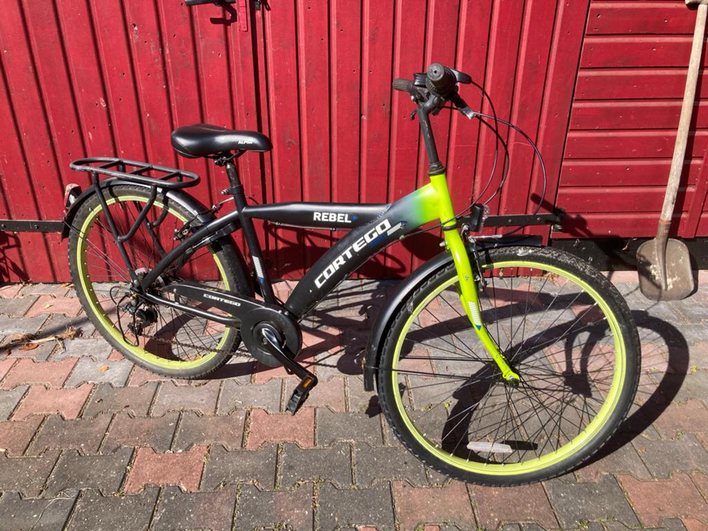 Cortego Rebel kinderfiets - Stoere en betrouwbare fiets, Ophalen of Verzenden, Gebruikt, Velgrem, 20 inch of meer