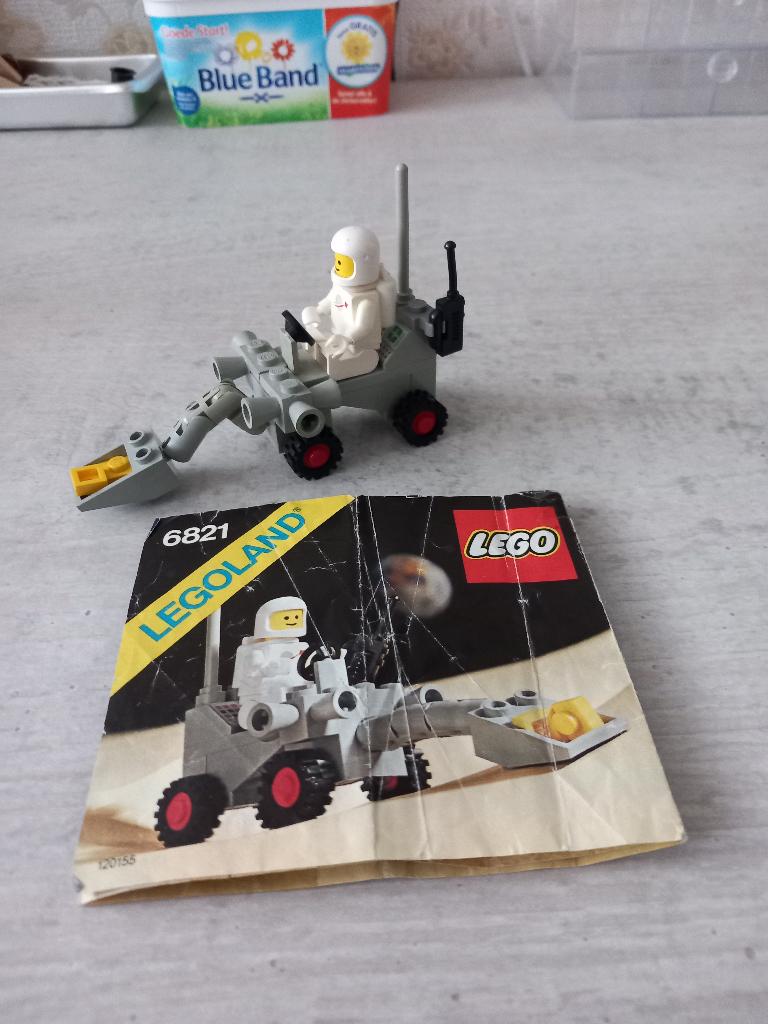lego 6821-1 lego classic space schop buggy 1980, Compleet, Gebruikt, Lego, Ophalen of Verzenden