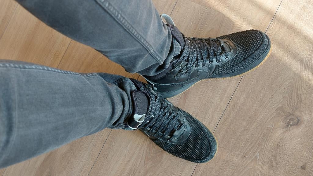 Nike Lunar Force 1 watershield, Zwart, Ophalen of Verzenden, Sneakers of Gympen, Gedragen