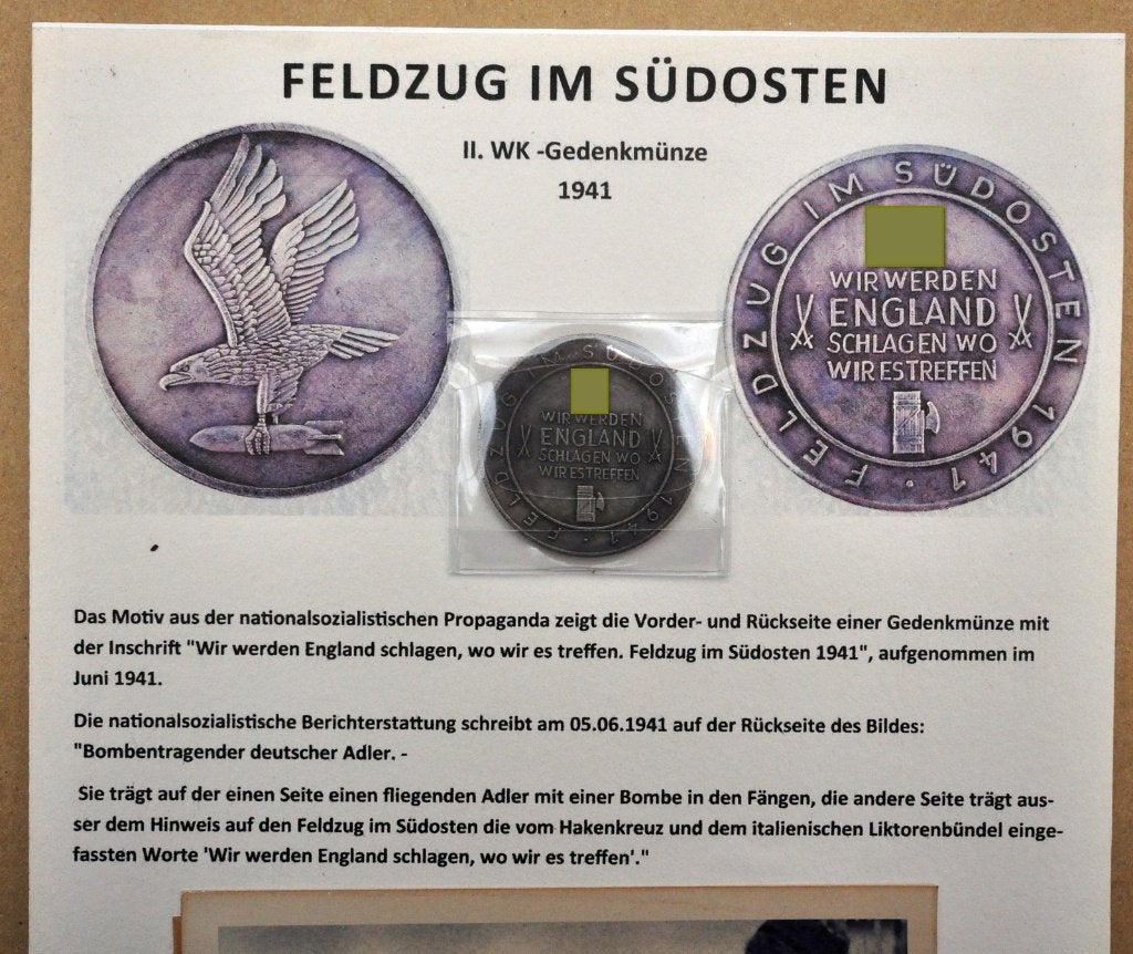 1941 Bombing of England., Verzamelen, Militaria | Tweede Wereldoorlog, Verzenden, Landmacht, Duitsland, Embleem of Badge