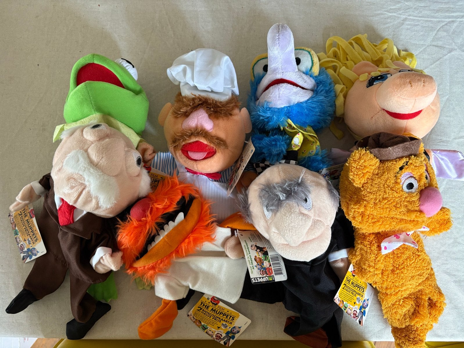 Complete AH Muppets handpoppen collectie - Nieuw-, Overige typen, Nieuw, Ophalen of Verzenden, Met label
