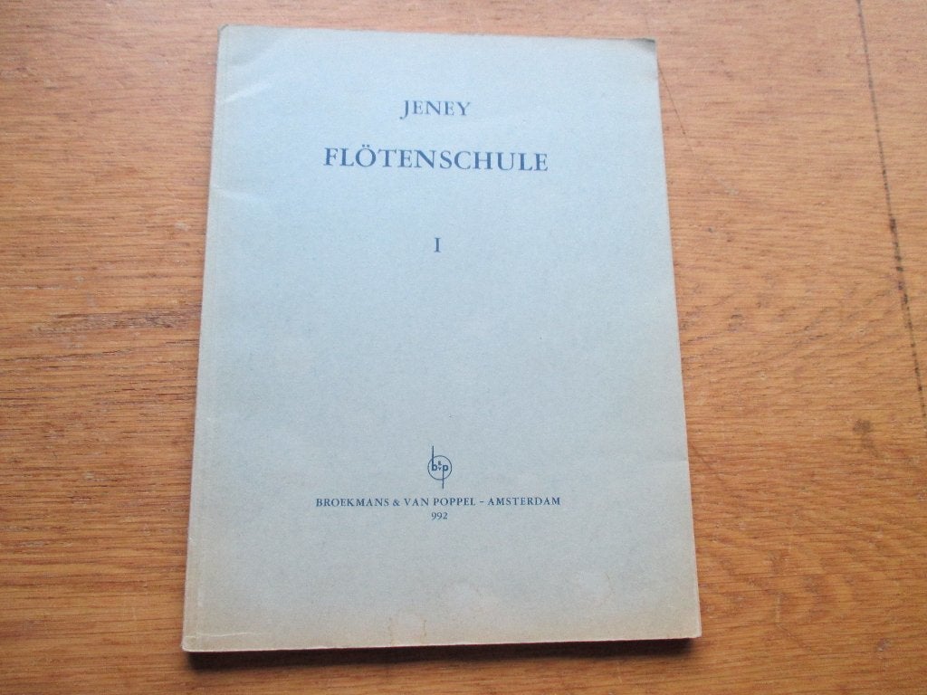 Jeney Flötenschule I -  dwarsfluit lesboek, Gebruikt, Klassiek, Les of Cursus, Dwarsfluit of Piccolo